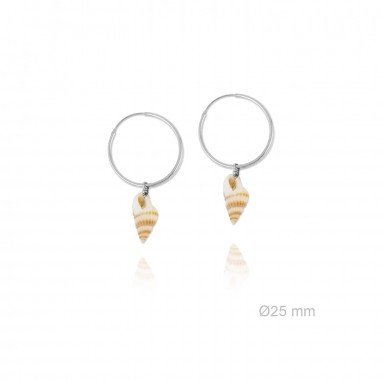 Silver Earrings with Mother of Pearls