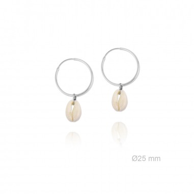 Silver Earrings with Mother of Pearls