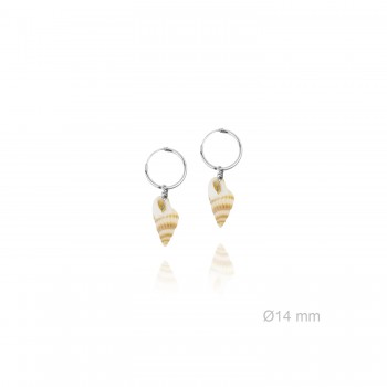 Silver Earrings with Mother...