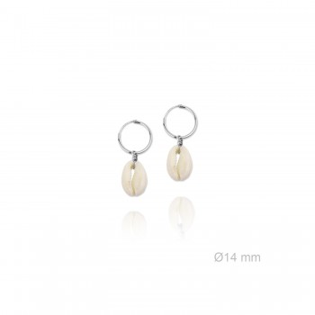 Silver Earrings with Mother...