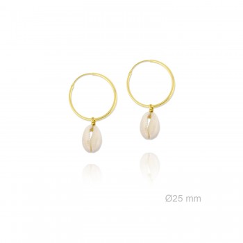 Aros 25mm Concha Natural...