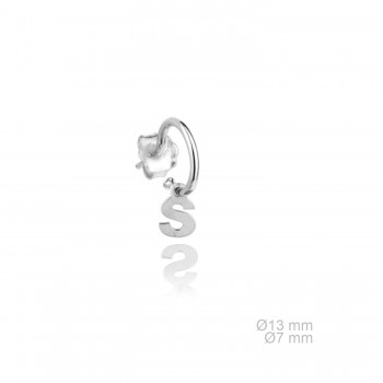 Pendientes Inicial Lisa "S"