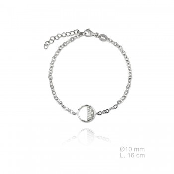 Pulsera Karma mitad circonitas
