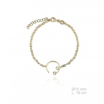Pulsera Karma dorado circ.