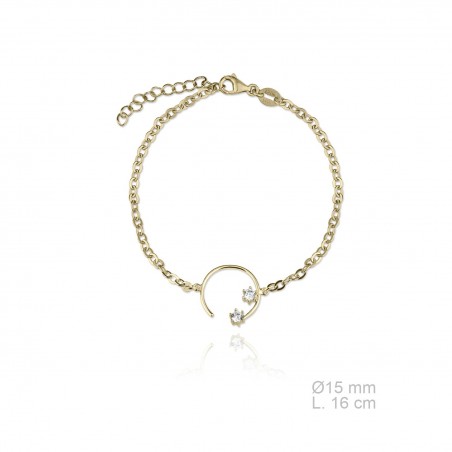 Pulsera Karma dorado circ.
