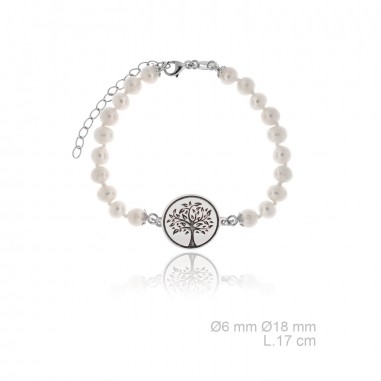 Pulsera Árbol vida perlas