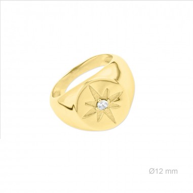 Sortija Estrella Polar Dorado