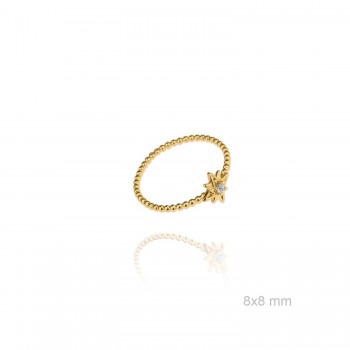 Anel de Prata Esterlina e...