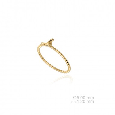 Sortija Capri Hélice N12 Dorada