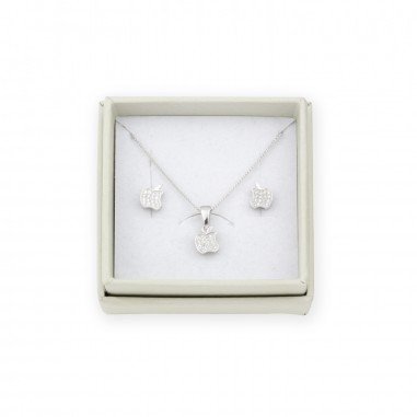 Ensemble en argent sterling et zircone