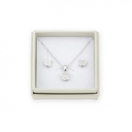 Ensemble en argent sterling et zircone