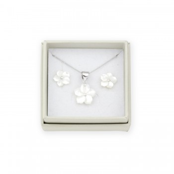 Silver Sets with Mother of...