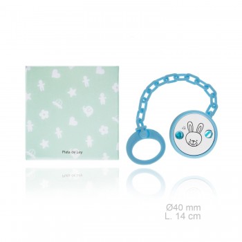 Silver Pacifier with resin...