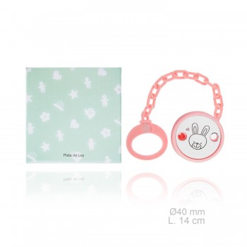 Silver Pacifier with resin...