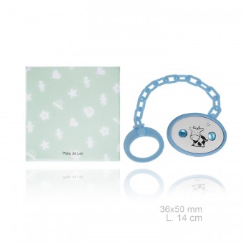 Silver Pacifier with resin...