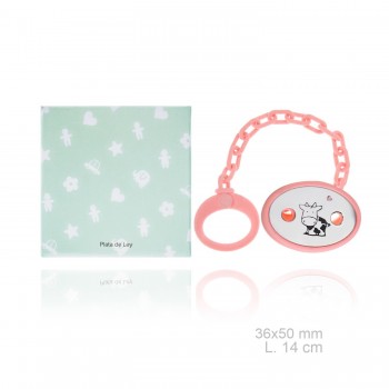 Silver Pacifier with resin...