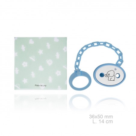 Chupeta em Prata Esterlina com clipe de resina