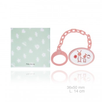 Silver Pacifier with resin...