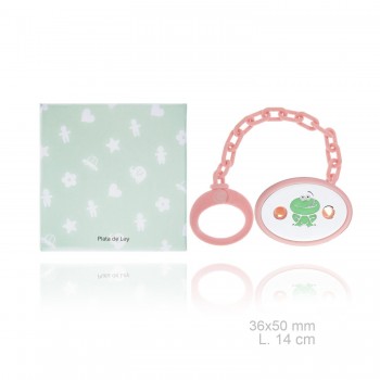 Silver Pacifier with resin...