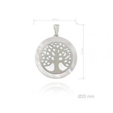 Colgante nacar arbol vida