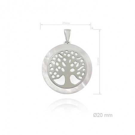 Colgante nacar arbol vida