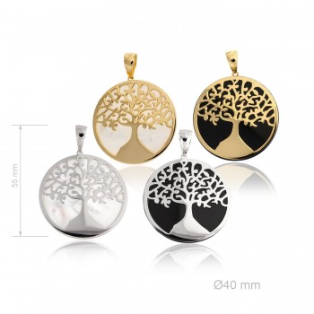 Silver Pendants with Mother...