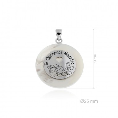 Colgante Maestra Nácar 