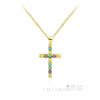 Silver Necklaces with Cubic...