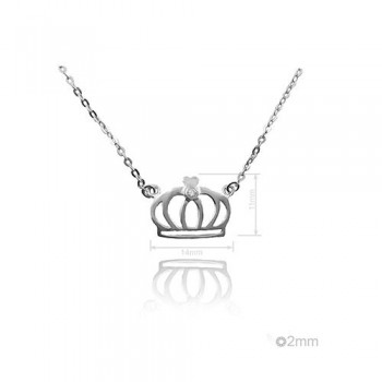 Silver Necklaces with Cubic...