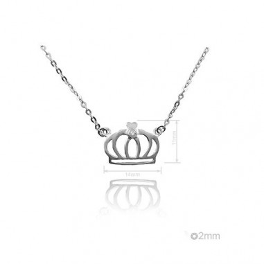 Gargantilha em Prata Esterlina e Zircões (Madrepérola)