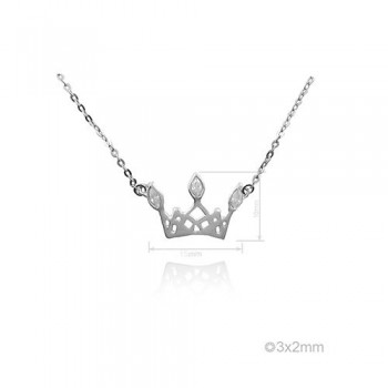 Silver Necklaces with Cubic...