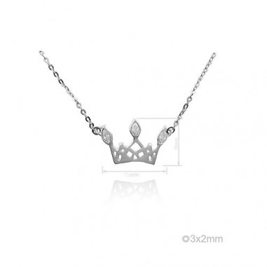 Silver Necklaces with Cubic Zirconium 