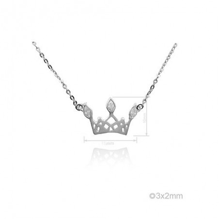 Silver Necklaces with Cubic Zirconium 