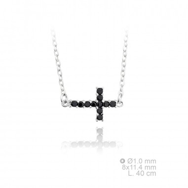 Silver Necklaces with Cubic Zirconium 