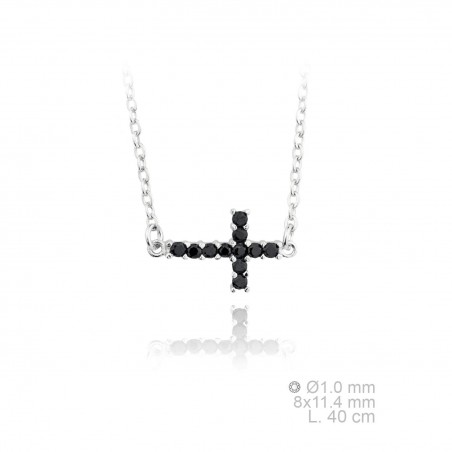 Gargantilla Circ Cruz Negra