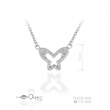 Silver Necklaces with Cubic...