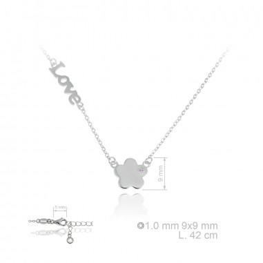 Silver Necklaces with Cubic Zirconium 
