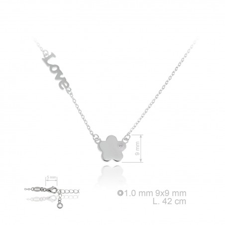 Silver Necklaces with Cubic Zirconium 